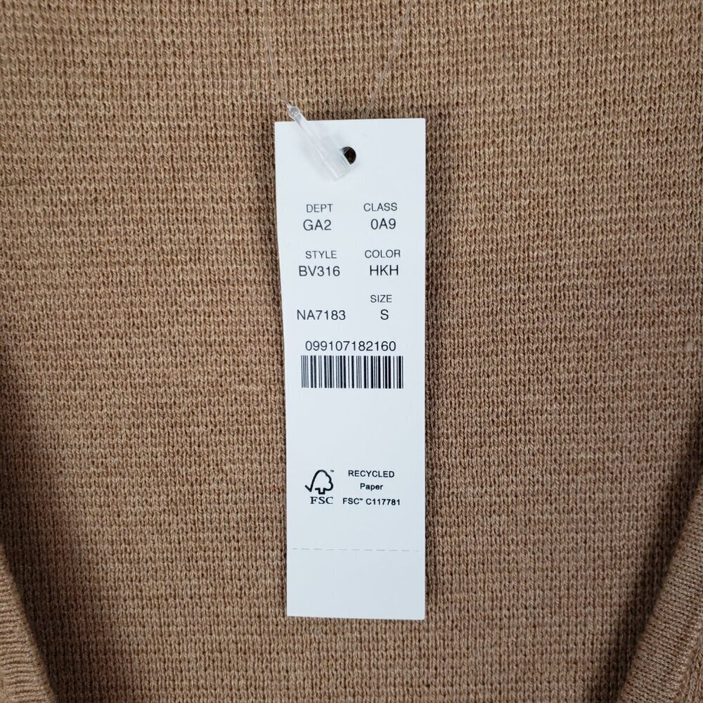 J Crew NWT Giselle V-Neck Sweater Blazer Cardigan Camel BV316 Womens Small - Picture 6 of 8